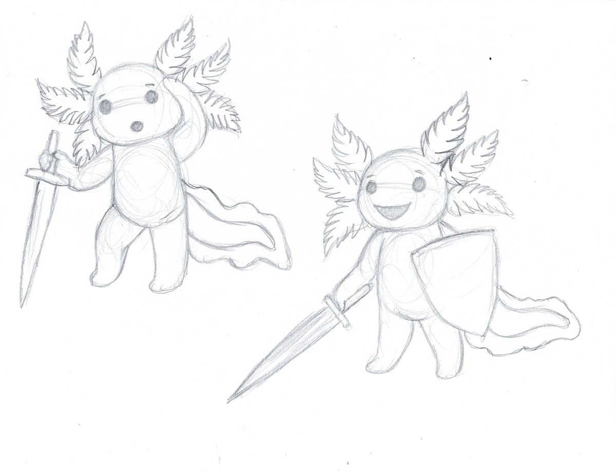 ty_hulse's tweet photo. More heroic axolotl warriors.

Looking for #moots and #artmoots

#cute #kawaii #axolotl #dnd #5e #drawing #sketch #art #myart https://t.co/Kc8aCx7m0w