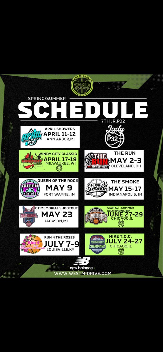 Ally10Bucket's tweet photo. My Spring/ Summer schedule!!!! Let’s go!! https://t.co/cp5Z1SDO04
