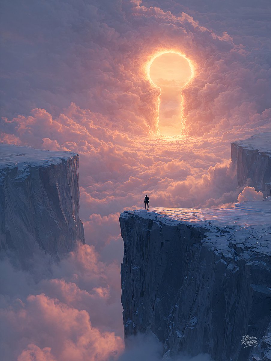 illusionkrafter's tweet photo. GM - Not every door opens… some demand that you cross the void. https://t.co/S7SvHpCGO7