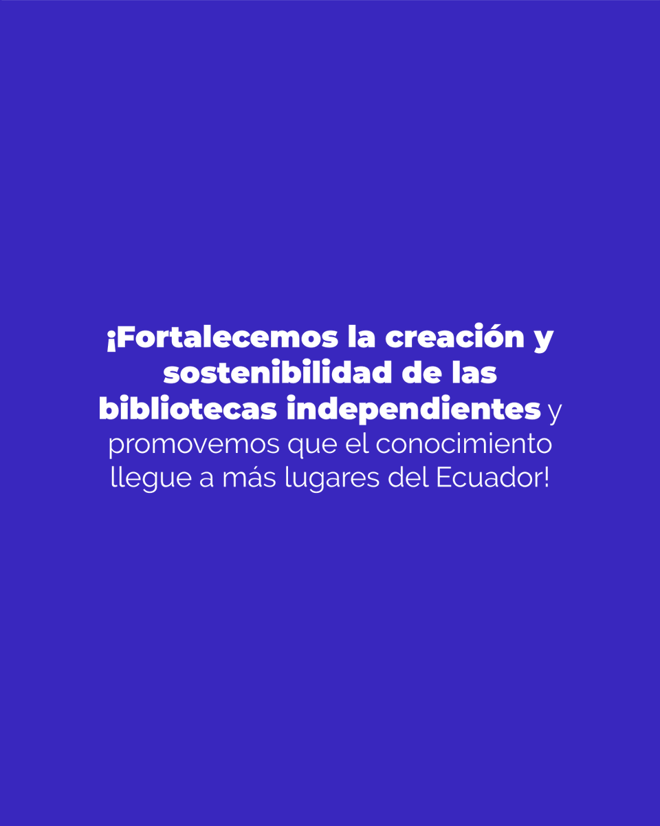 Creatividad_Ec's tweet photo. ¡Más libros, más cerca de ti! 📚

Priorizamos lo que importa: LOS ESPACIOS DE LECTURA. 
Junto a gestores y artistas, fortalecemos las bibliotecas independientes con una inversión de $360.000 para proyectos que transformarán comunidades en Orellana, Cotopaxi y más provincias. 🚀 https://t.co/3PAsQM5g7u