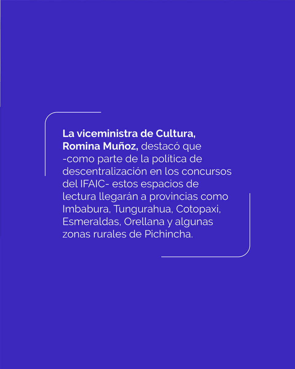 Creatividad_Ec's tweet photo. ¡Más libros, más cerca de ti! 📚

Priorizamos lo que importa: LOS ESPACIOS DE LECTURA. 
Junto a gestores y artistas, fortalecemos las bibliotecas independientes con una inversión de $360.000 para proyectos que transformarán comunidades en Orellana, Cotopaxi y más provincias. 🚀 https://t.co/3PAsQM5g7u