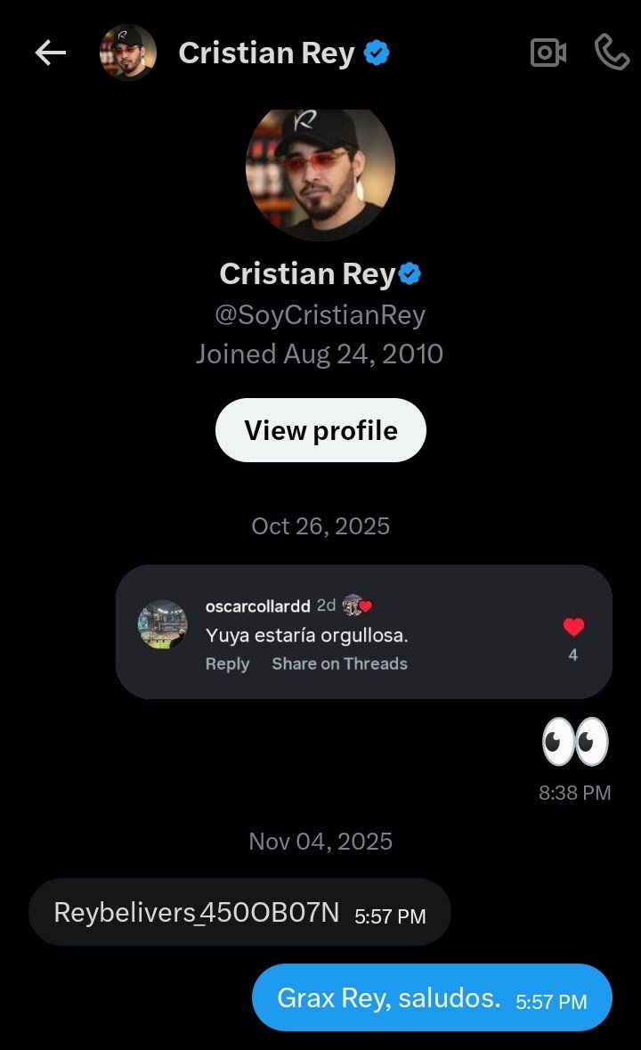 oscarcollarddd's tweet photo. @SoyCristianRey El primero y unico 🤜🤛🔥 Siempre en tu barco https://t.co/7PKaJIn8Wz
