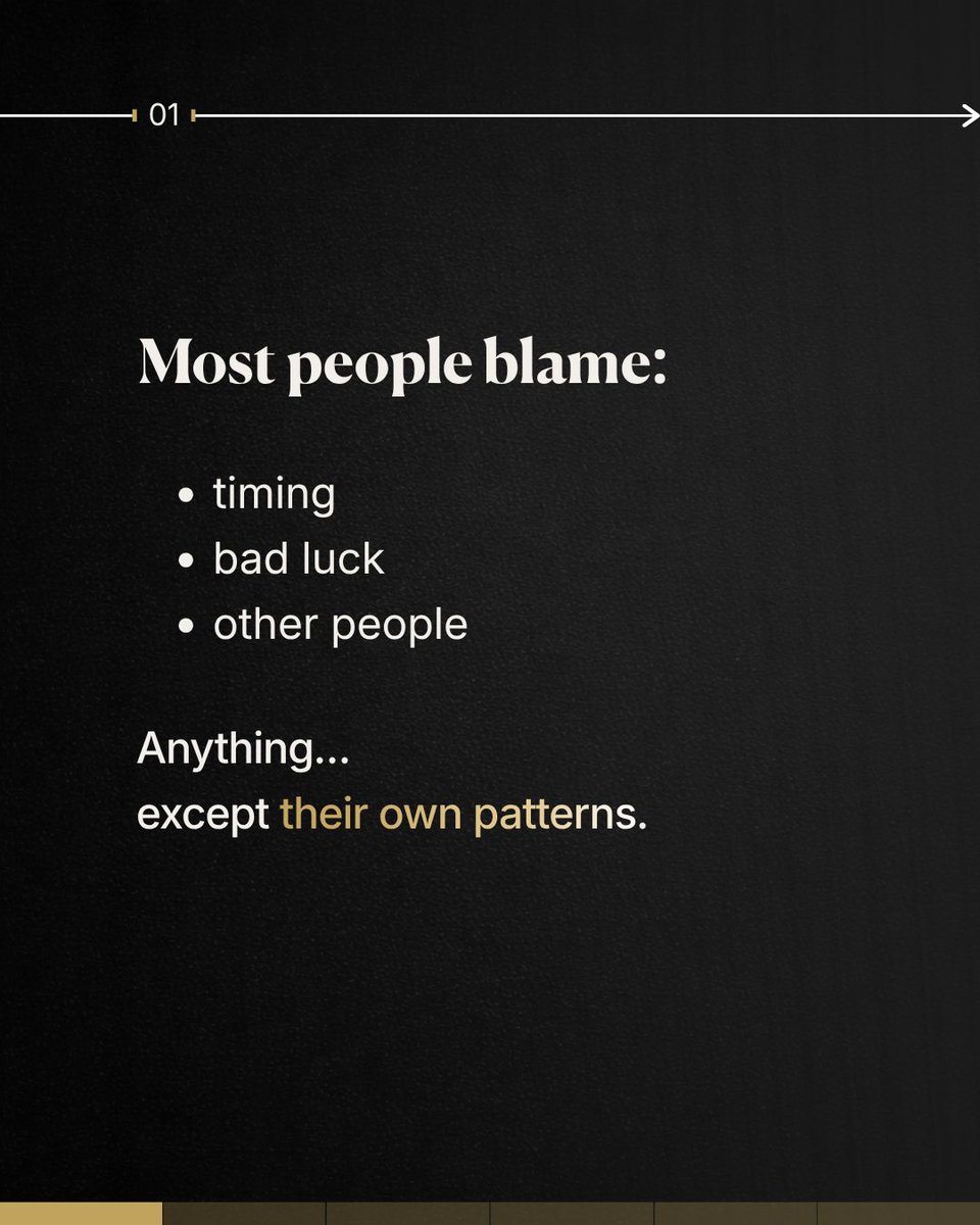 Ucheupper's tweet photo. You don’t have a life problem.
You have a pattern problem. https://t.co/KCl5qfXpuC
