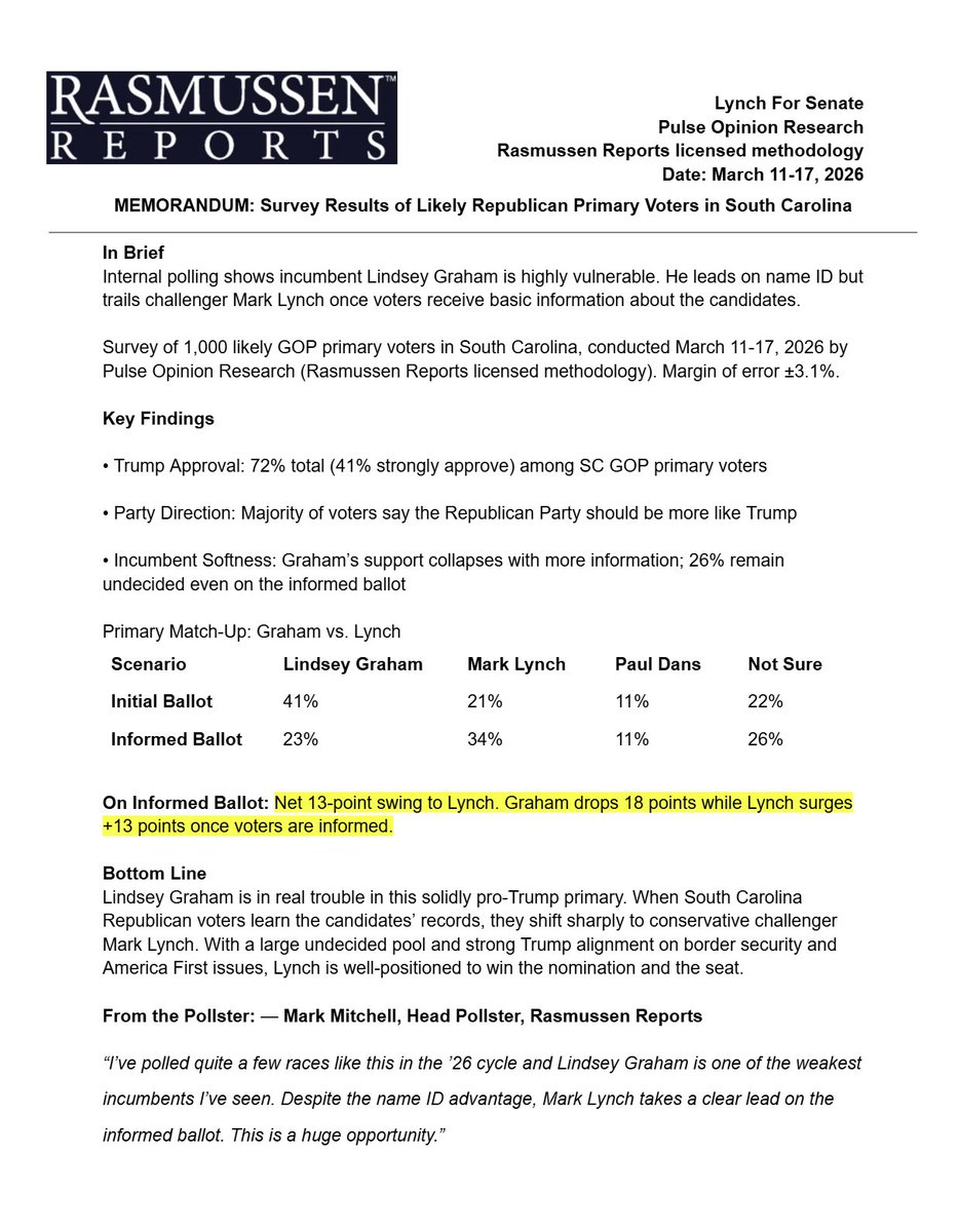 Mark Lynch for U.S. Senate tweet media