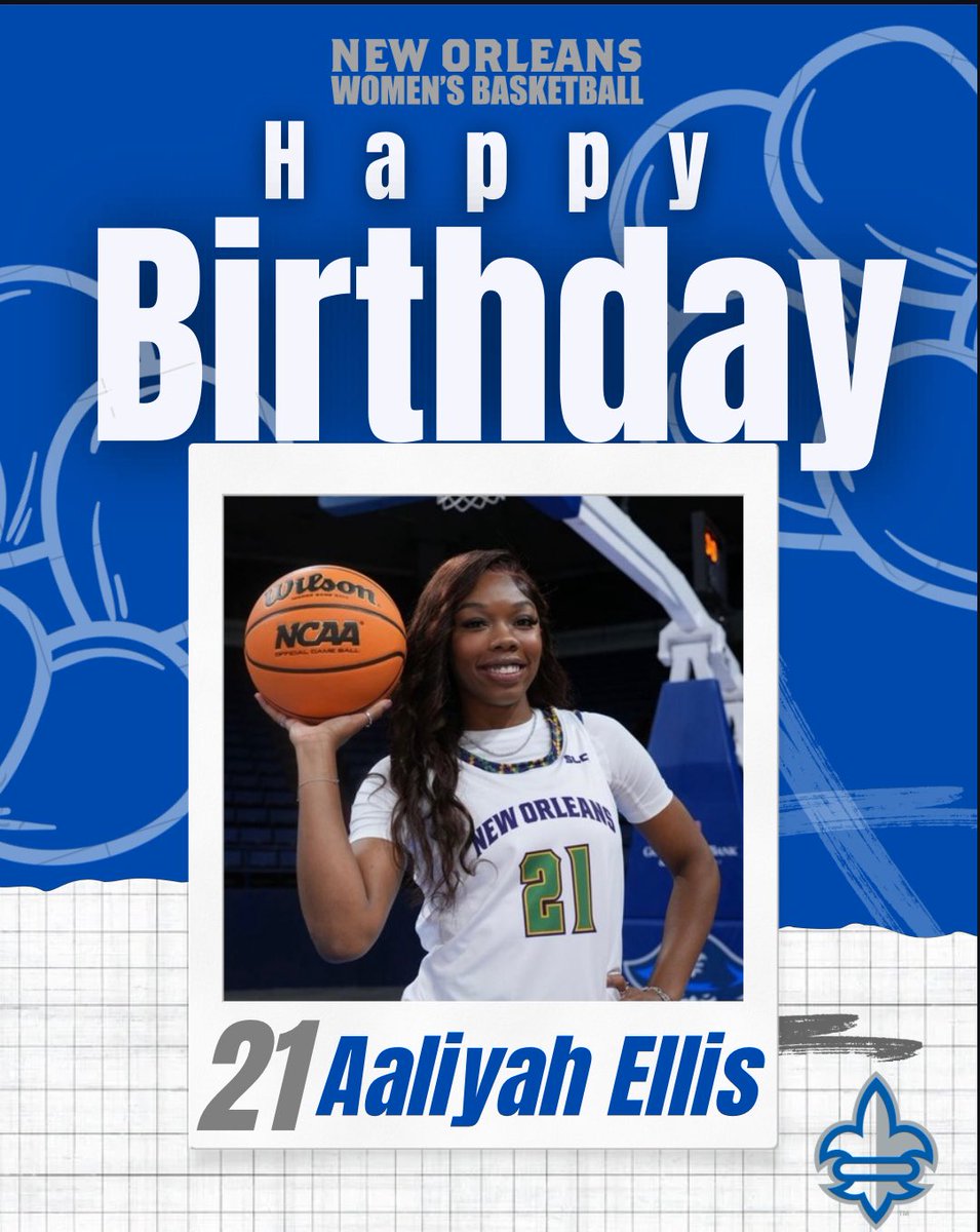 PrivateersWBB's tweet photo. We would like to wish a very happy birthday to @aaliyahellis12 ! We hope you enjoy your day 🥳 

#NOLAsTeam ⚔️  #HoldTheCount ⚔️ https://t.co/mFnzXaw8Uf