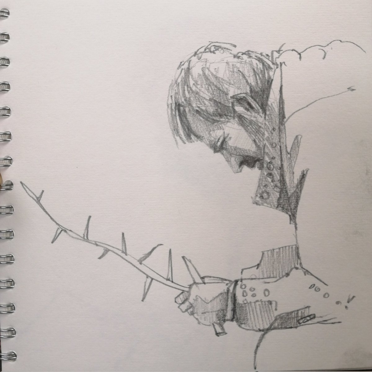 antsgreentree's tweet image. Couple of quick sketches I did at sketchclub this evening. 

#sketch #artists #pencil #sketchbook