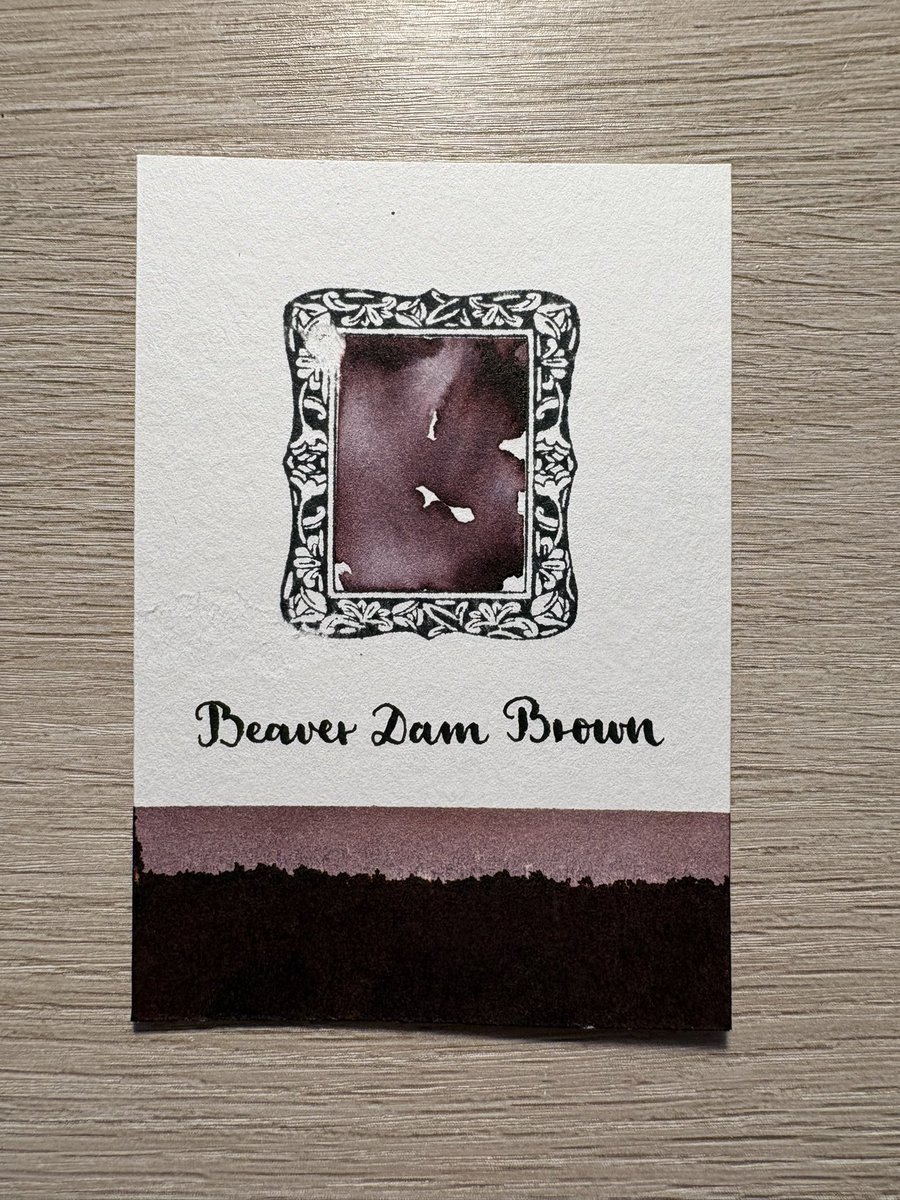 interenited's tweet photo. 🖋️ Fountain pen ink swatch of color ‘Beaver Dam Brown’
🎨 Ink by @FWPStationery

#ferriswheelpress #ink #fountainpenink #swatch https://t.co/bNg7RhPfyR