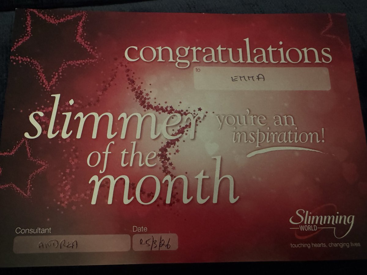 EmmaBruce's tweet image. Three months running!! 🙌 @SlimmingWorld #slimmingworld