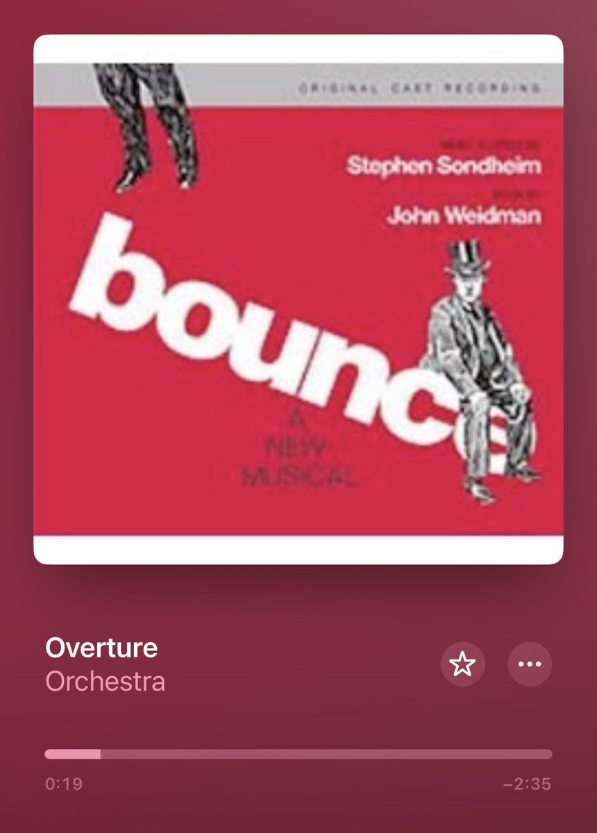 castalbummaster's tweet image. Currently Listening To: #Bounce #StephenSondheim #OriginalCast