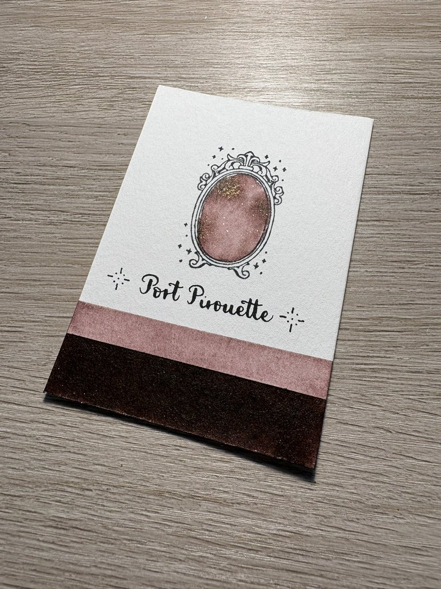 interenited's tweet photo. ✒️ Calligraphy ink swatch of color ‘Port Pirouette’
🎨 Ink by @FWPStationery

#ferriswheelpress #calligraphy #ink #calligraphyink #swatch https://t.co/962AW8r2BH