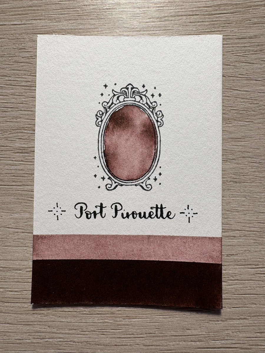interenited's tweet photo. ✒️ Calligraphy ink swatch of color ‘Port Pirouette’
🎨 Ink by @FWPStationery

#ferriswheelpress #calligraphy #ink #calligraphyink #swatch https://t.co/962AW8r2BH