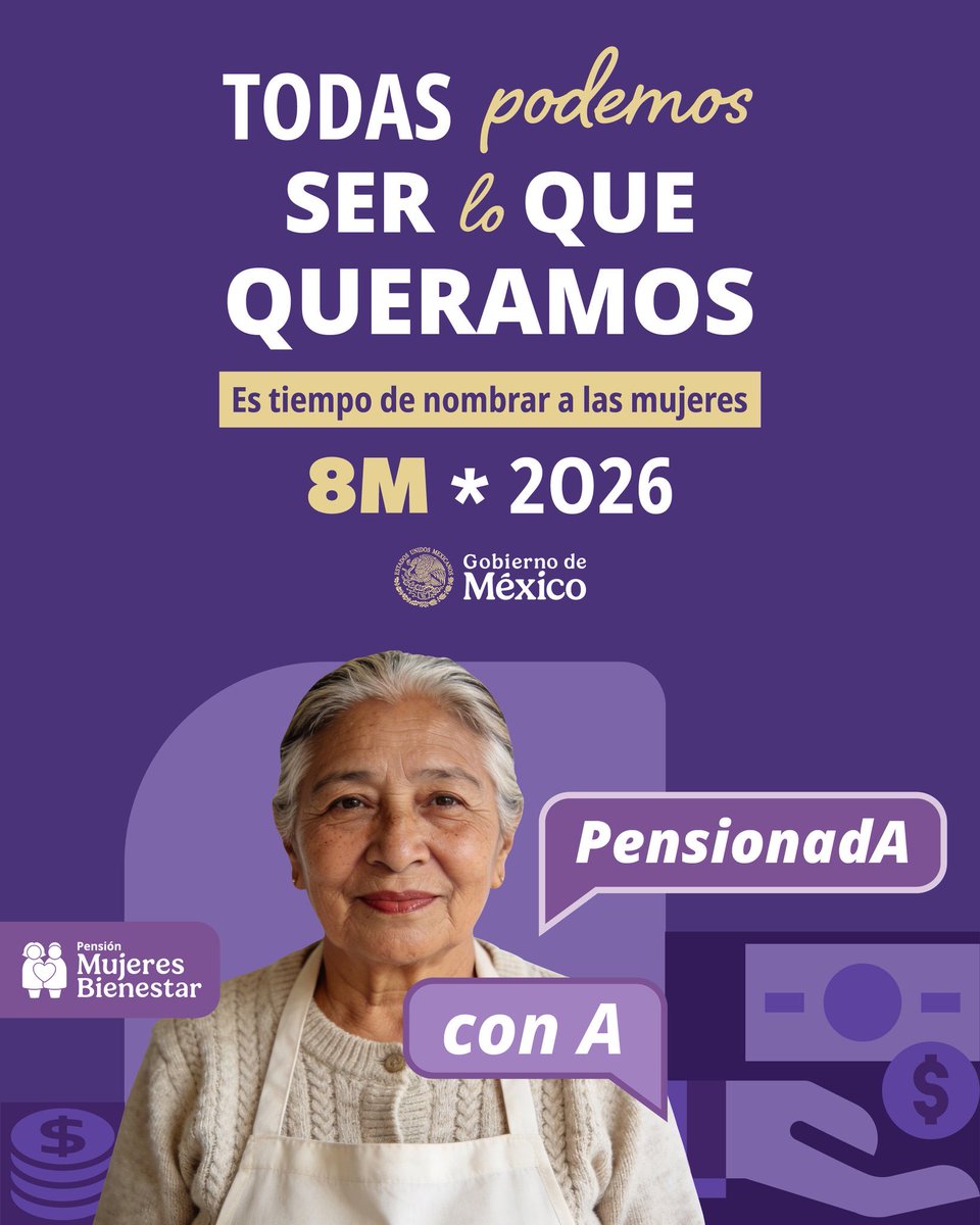 imssjalcontigo's tweet image. Visibilizar los aportes de las mujeres al desarrollo nacional contribuye a construir un país con igualdad entre hombres y mujeres.

En México, es tiempo de nombrar a las mujeres #ConA 

#8M2026
