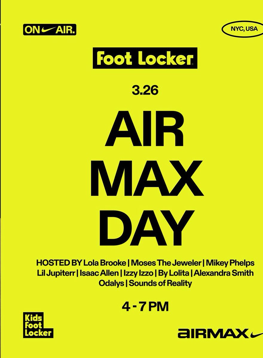 Lolabrookelover's tweet image. 😹 Lola is too funny 
With the verde 🥦 Air Maxes 🩶 if you in NYC 🗽 pull up
Big Lo luv the kids 💚
#Airmax #LolaBrooke #Nike #footlockerpartner #Airmaxday