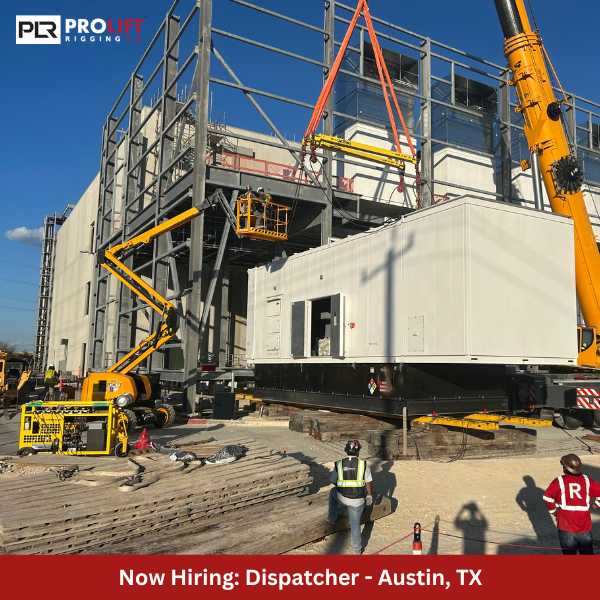 ProLiftRigging's tweet image. Come join our growing team as a Dispatcher in Austin, TX. Dispatch operators, drivers, and riggers daily to job sites. bit.ly/4skg54q #NowHiring #Dispatcher #AustinTX #SanMarcosTX #ProLiftRigging