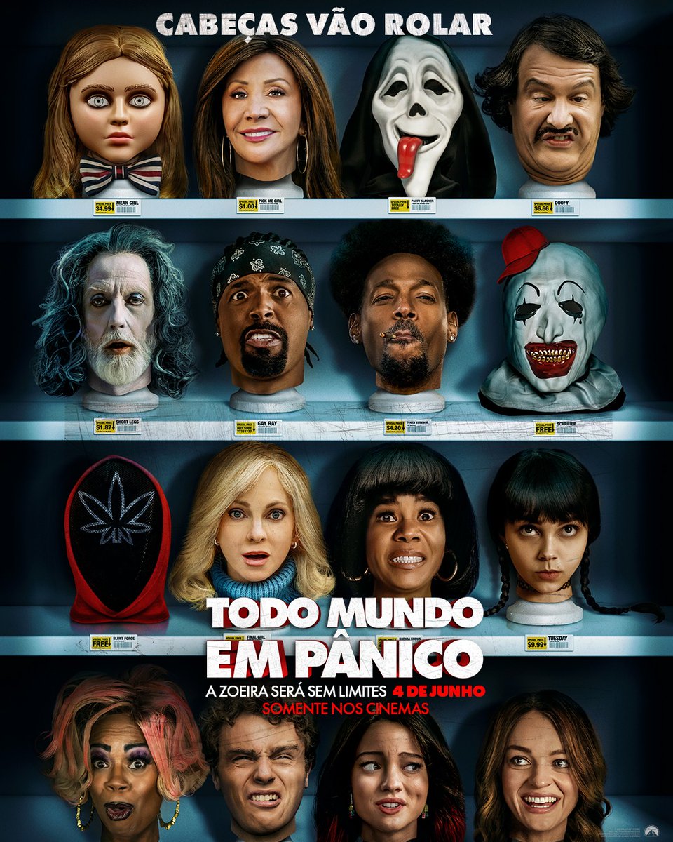 Confira novo pôster oficial da franquia de "Todo Mundo Em Pânico 6", foi divulgado.

Lançamento nos cinemas brasileiros dia 04 de Junho!