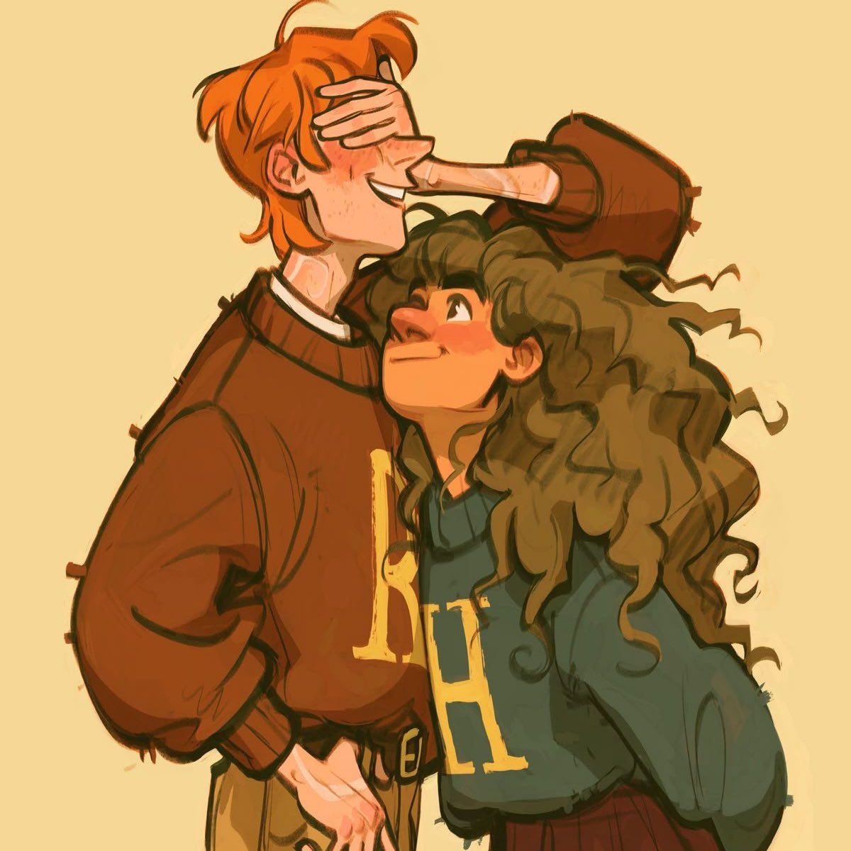 espero que la evolución de relación que tienen ellos en los libros sea exactamente igual en la serie. BASTA DE HARMIONE SHIPPERS