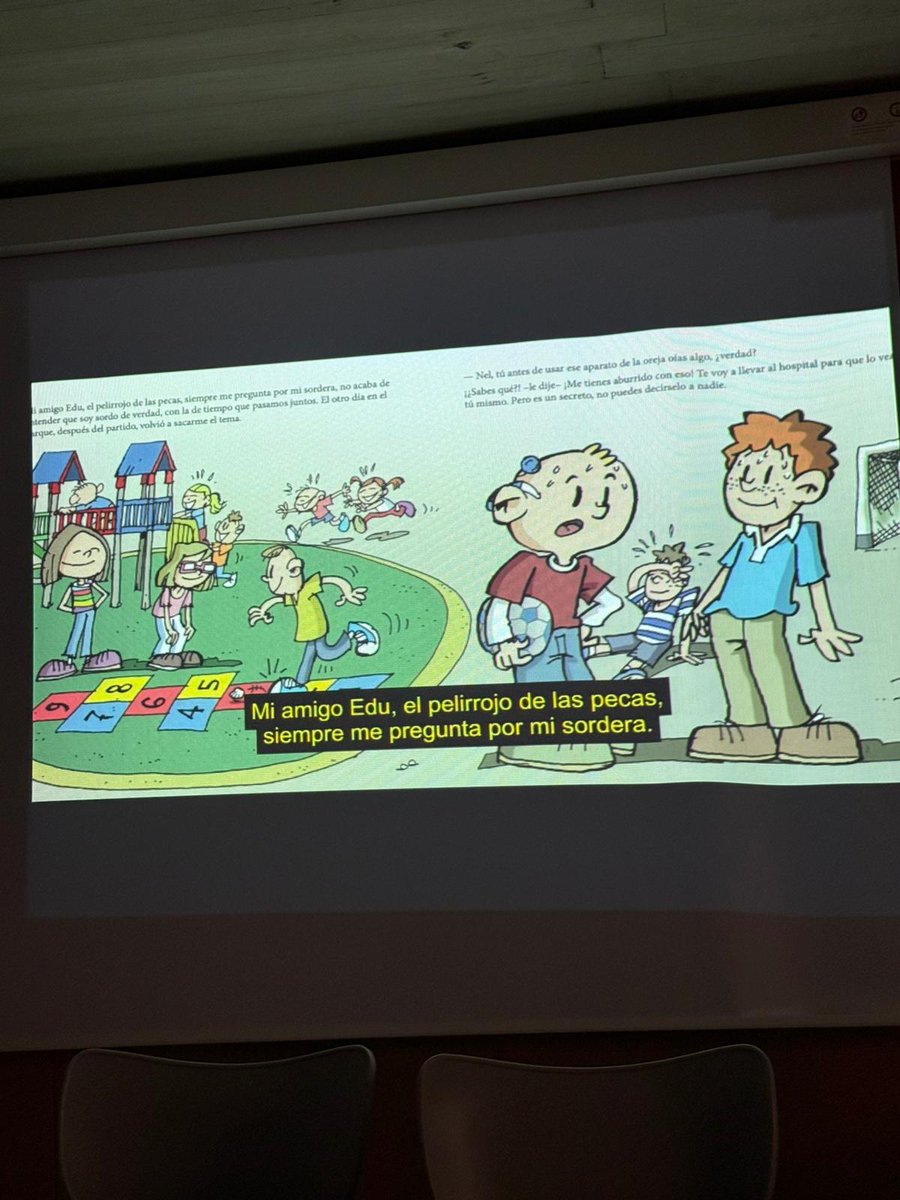 socialasturias_'s tweet photo. 📚✨ Presentado en Oviedo el 9º número del proyecto “Sensibilización hacia la discapacidad auditiva a través del cuento”, de #APADA
💬El DG @EnRoNu participó en la presentación del cómic “Nel en el HUCA”, obra de Neto, que conciencia sobre la sordera infantil https://t.co/eTB5PLeIUX