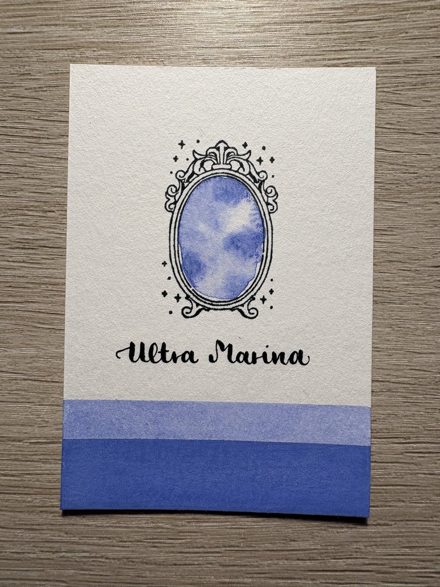 interenited's tweet photo. ✒️ Calligraphy ink swatch of color ‘Ultra Marina’
🎨 Ink by @FWPStationery

#ferriswheelpress #calligraphy #ink #calligraphyink #swatch https://t.co/AKrIJ8KJqx
