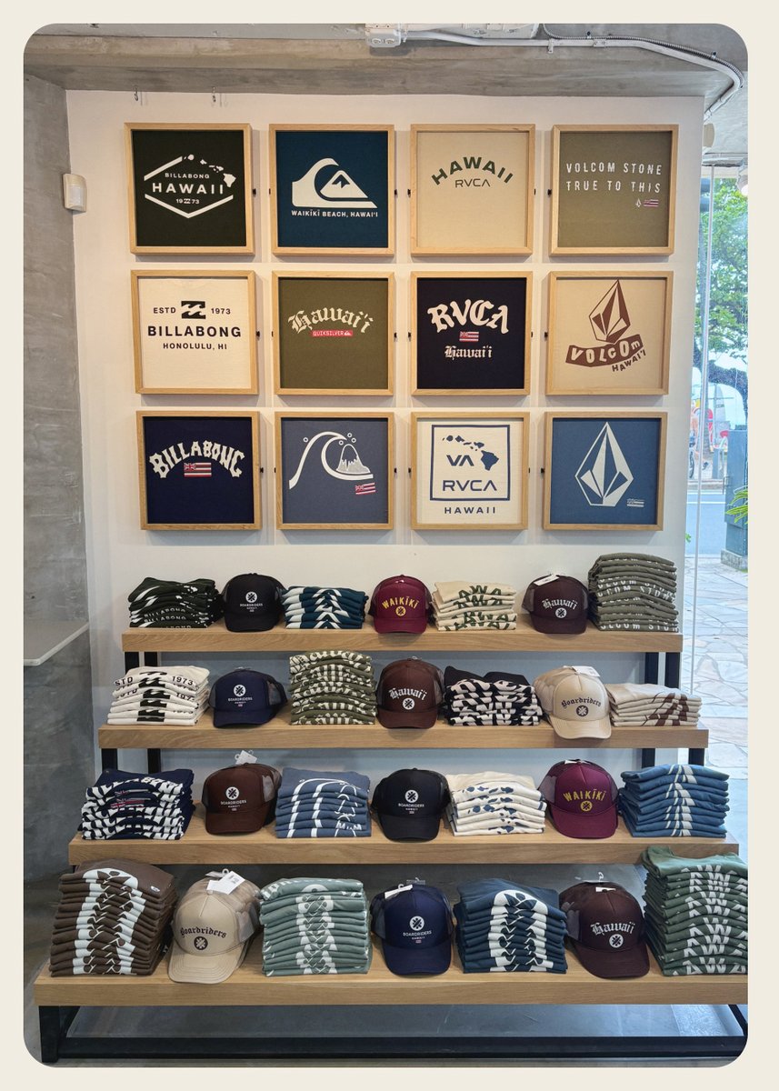 gregalthoff's tweet photo. Thrilled to share that the new Boardriders flagship store in Waikīkī Beach is now open — and my designs are on the shelves! 🌊 🌴

As part of the first licensing deal following the brands’ restructuring under Authentic Brands Group, I was brought on to design the debut capsule collection of T-shirts for these iconic surf labels (Quiksilver, Billabong, Roxy, Volcom, and RVCA) in Hawaiʻi.

This launch collection reintroduces the brands to Waikīkī with graphics that thoughtfully blend legacy logos, local surf culture, and a modern visual language — created for today’s travelers and everyday surfers alike. The apparel serves as a storytelling platform, helping re-establish Waikīkī Beach as a contemporary global surf destination while honoring its deep heritage as the birthplace of modern surfing.

The 7,000+ sq ft flagship sits steps from the Duke Kahanamoku statue (in the Pualeilani Atrium Shops at the Hyatt Regency), and it’s already buzzing with that authentic island energy. Huge thanks to the teams at BR Japan and Authentic for the opportunity to contribute to this meaningful relaunch.

If you’re in Oahu, swing by and check out the collection in person — or tag a fellow surfer who needs to see this comeback!

Aloha and stoked to be part of bringing these brands back home. 🤙