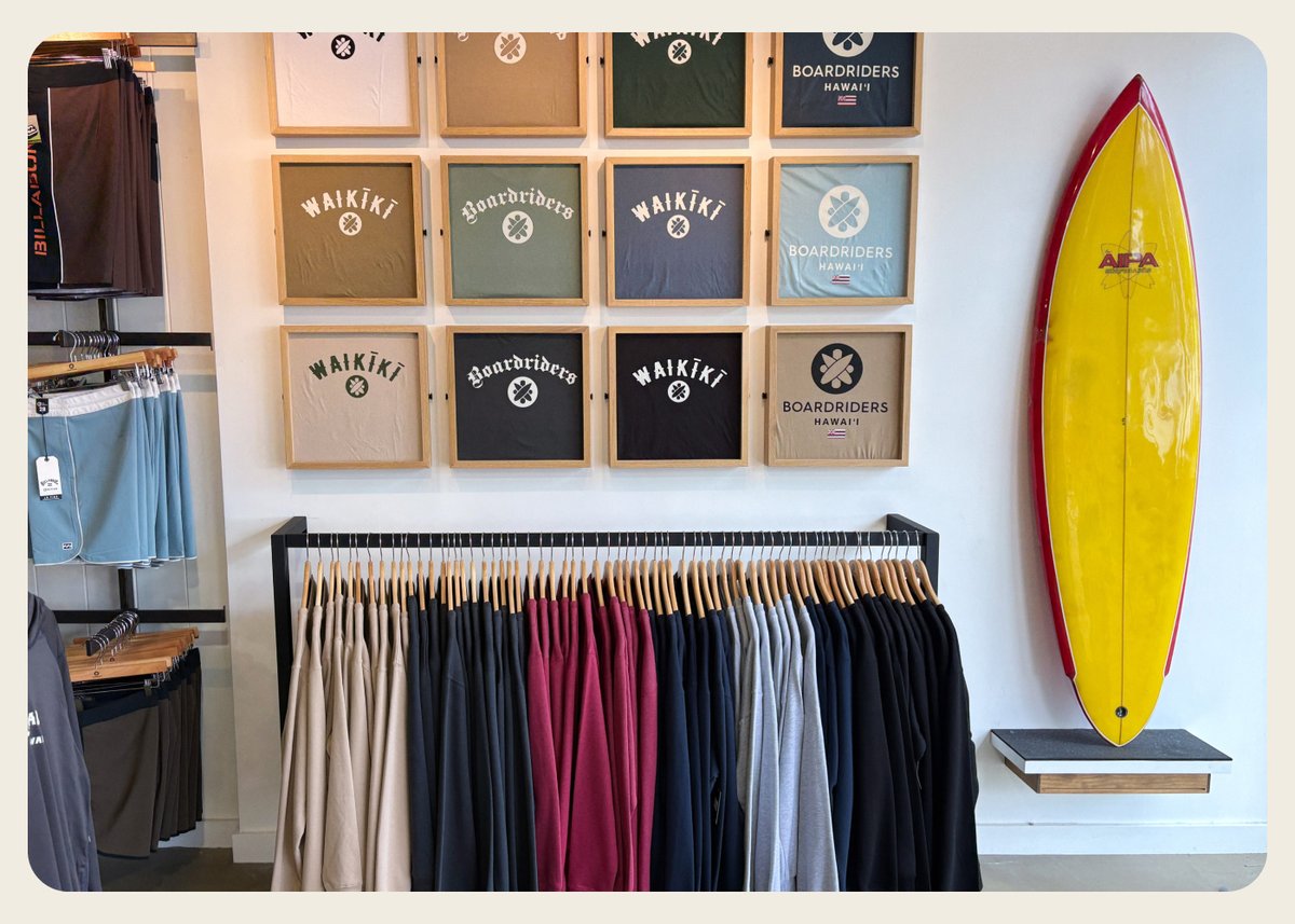 gregalthoff's tweet photo. Thrilled to share that the new Boardriders flagship store in Waikīkī Beach is now open — and my designs are on the shelves! 🌊 🌴

As part of the first licensing deal following the brands’ restructuring under Authentic Brands Group, I was brought on to design the debut capsule collection of T-shirts for these iconic surf labels (Quiksilver, Billabong, Roxy, Volcom, and RVCA) in Hawaiʻi.

This launch collection reintroduces the brands to Waikīkī with graphics that thoughtfully blend legacy logos, local surf culture, and a modern visual language — created for today’s travelers and everyday surfers alike. The apparel serves as a storytelling platform, helping re-establish Waikīkī Beach as a contemporary global surf destination while honoring its deep heritage as the birthplace of modern surfing.

The 7,000+ sq ft flagship sits steps from the Duke Kahanamoku statue (in the Pualeilani Atrium Shops at the Hyatt Regency), and it’s already buzzing with that authentic island energy. Huge thanks to the teams at BR Japan and Authentic for the opportunity to contribute to this meaningful relaunch.

If you’re in Oahu, swing by and check out the collection in person — or tag a fellow surfer who needs to see this comeback!

Aloha and stoked to be part of bringing these brands back home. 🤙