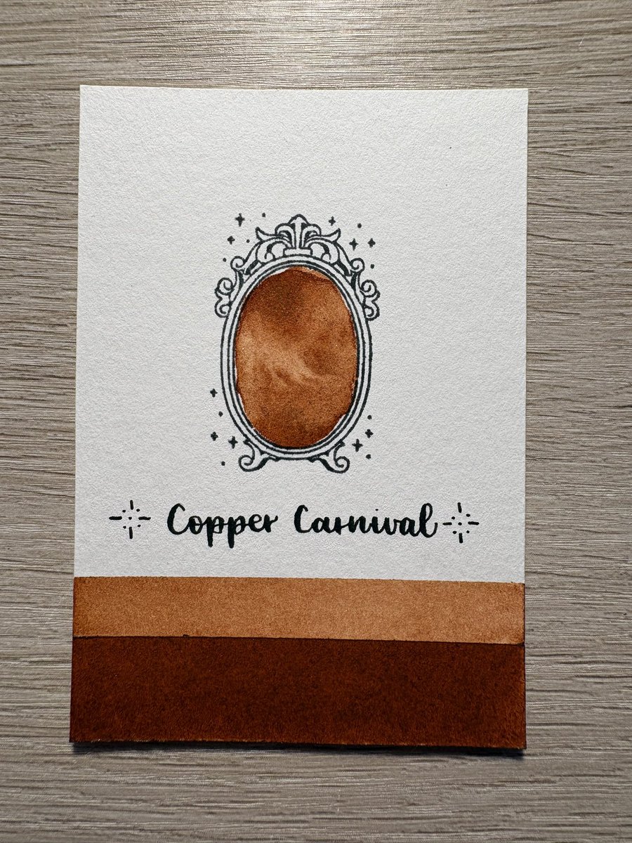 interenited's tweet photo. ✒️ Calligraphy ink swatch of color ‘Copper Carnival’
🎨 Ink by @FWPStationery

#ferriswheelpress #calligraphy #ink #calligraphyink #swatch https://t.co/27rr2LXTOw