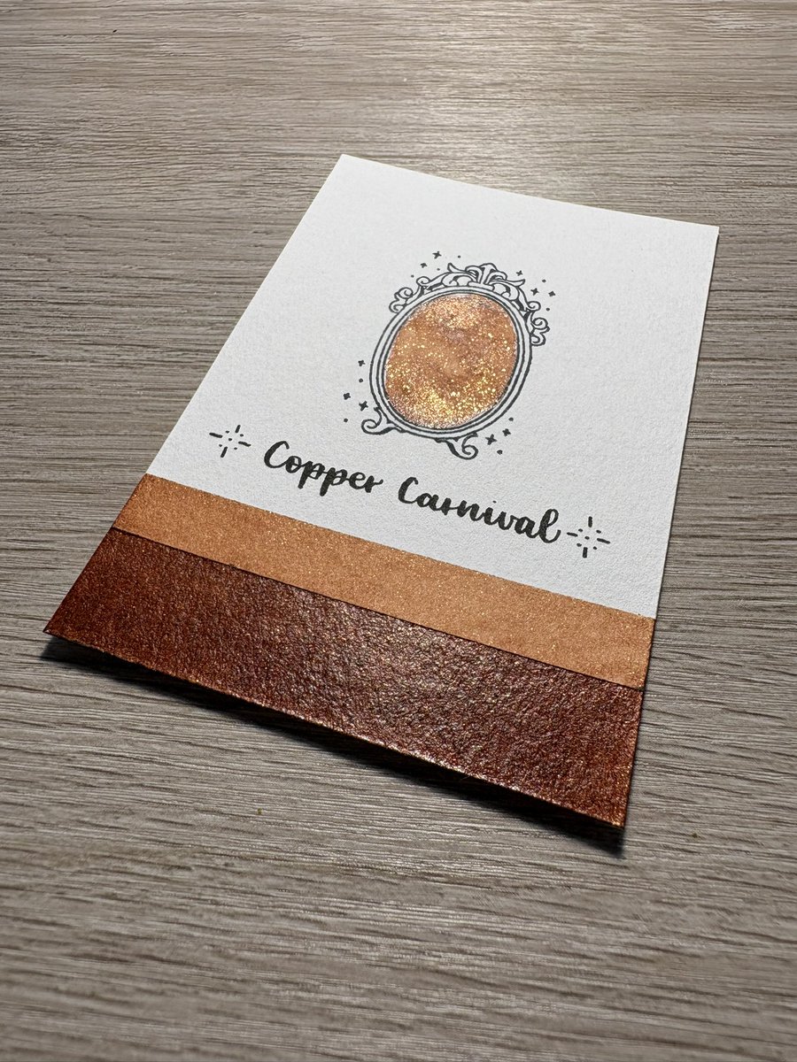 interenited's tweet photo. ✒️ Calligraphy ink swatch of color ‘Copper Carnival’
🎨 Ink by @FWPStationery

#ferriswheelpress #calligraphy #ink #calligraphyink #swatch https://t.co/27rr2LXTOw