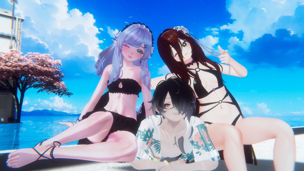 rixtyvrc's tweet photo. Vibin' on spring break 🫧

#VRChat https://t.co/NaCTw9pdnP