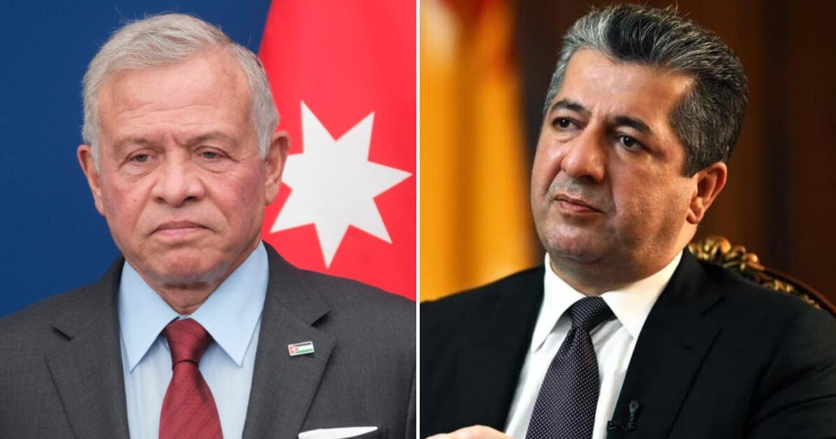Kurdistan's tweet photo. King Abdullah II Offers Condolences to Prime Minister Masrour Barzani

Prime Minister @masrourbarzani on Wednesday received a message of condolence from His Majesty King Abdullah II of Jordan following the martyrdom of six Peshmerga and the injury of several others in an Iranian missile attack.

His Majesty expressed deep sorrow and condolences on the behalf of the people and the government of the Hashemite Kingdom of Jordan, and wished the injured a speedy recovery.
