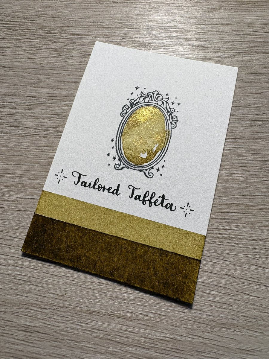 interenited's tweet photo. ✒️ Calligraphy ink swatch of color ‘Tailored Taffeta’
🎨 Ink by @FWPStationery

#ferriswheelpress #calligraphy #ink #calligraphyink #swatch https://t.co/7SP11SWtZR