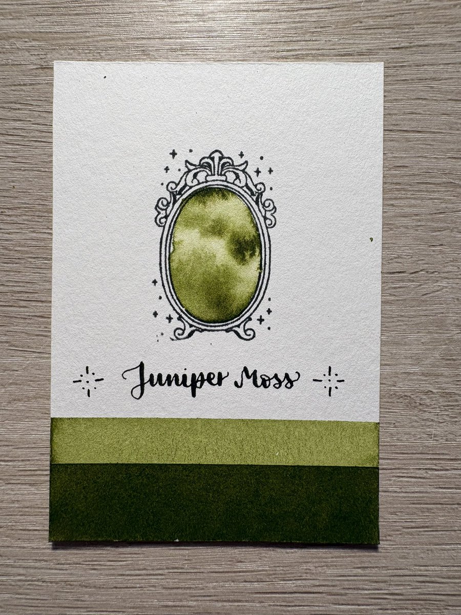 interenited's tweet photo. ✒️ Calligraphy ink swatch of color ‘Juniper Moss’
🎨 Ink by @FWPStationery

#ferriswheelpress #calligraphy #ink #calligraphyink #swatch https://t.co/HBOTqvjzWG