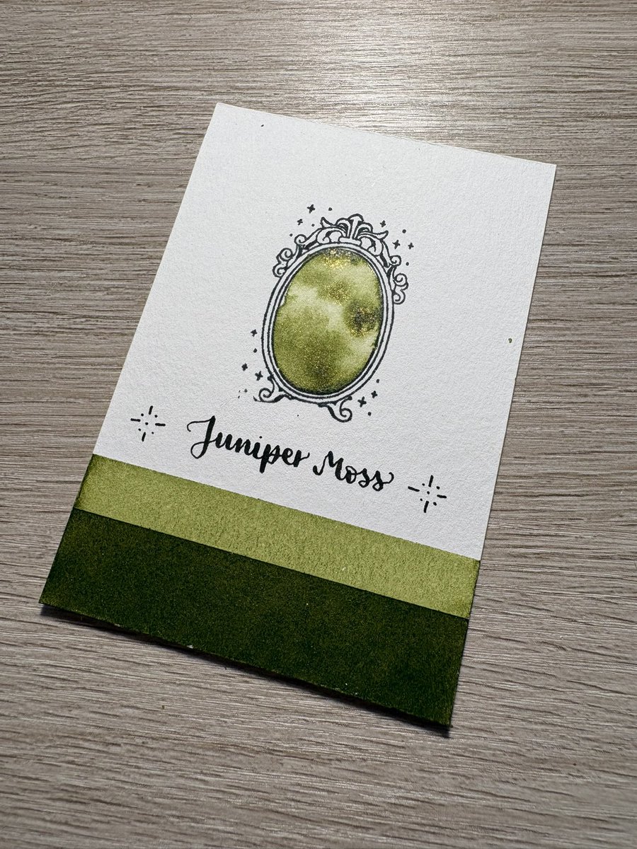 interenited's tweet photo. ✒️ Calligraphy ink swatch of color ‘Juniper Moss’
🎨 Ink by @FWPStationery

#ferriswheelpress #calligraphy #ink #calligraphyink #swatch https://t.co/HBOTqvjzWG