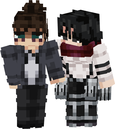 gumelthemodeler's tweet photo. Mikasa & Eren
#blockbench #minecraftmodeling #figuramc #3dmodel #voxelart #attackontitan https://t.co/CxspHz6Z3R