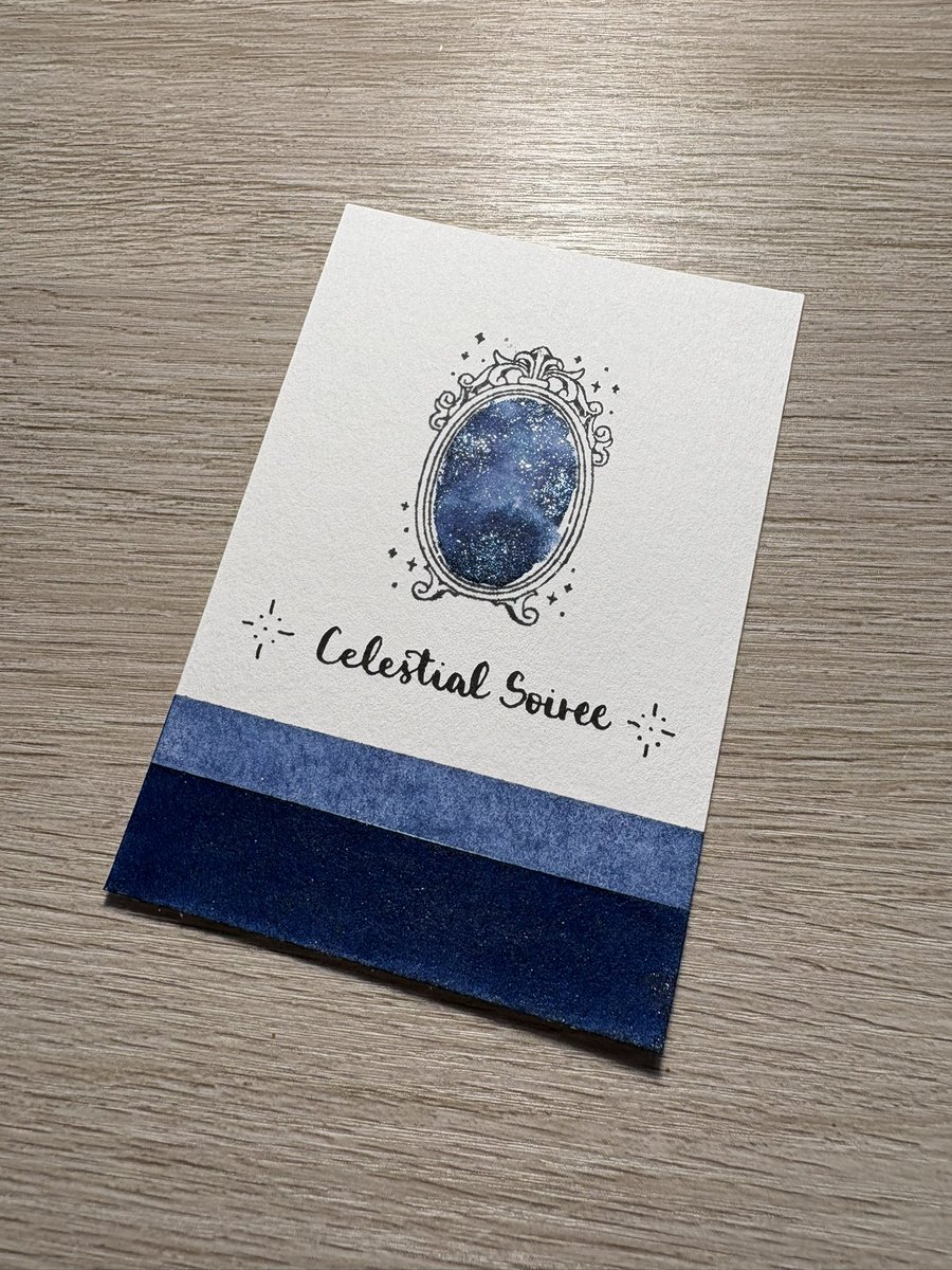 interenited's tweet photo. ✒️ Calligraphy ink swatch of color ‘Celestial Soiree’
🎨 Ink by @FWPStationery

#ferriswheelpress #calligraphy #ink #calligraphyink #swatch https://t.co/emVGCbEVaO