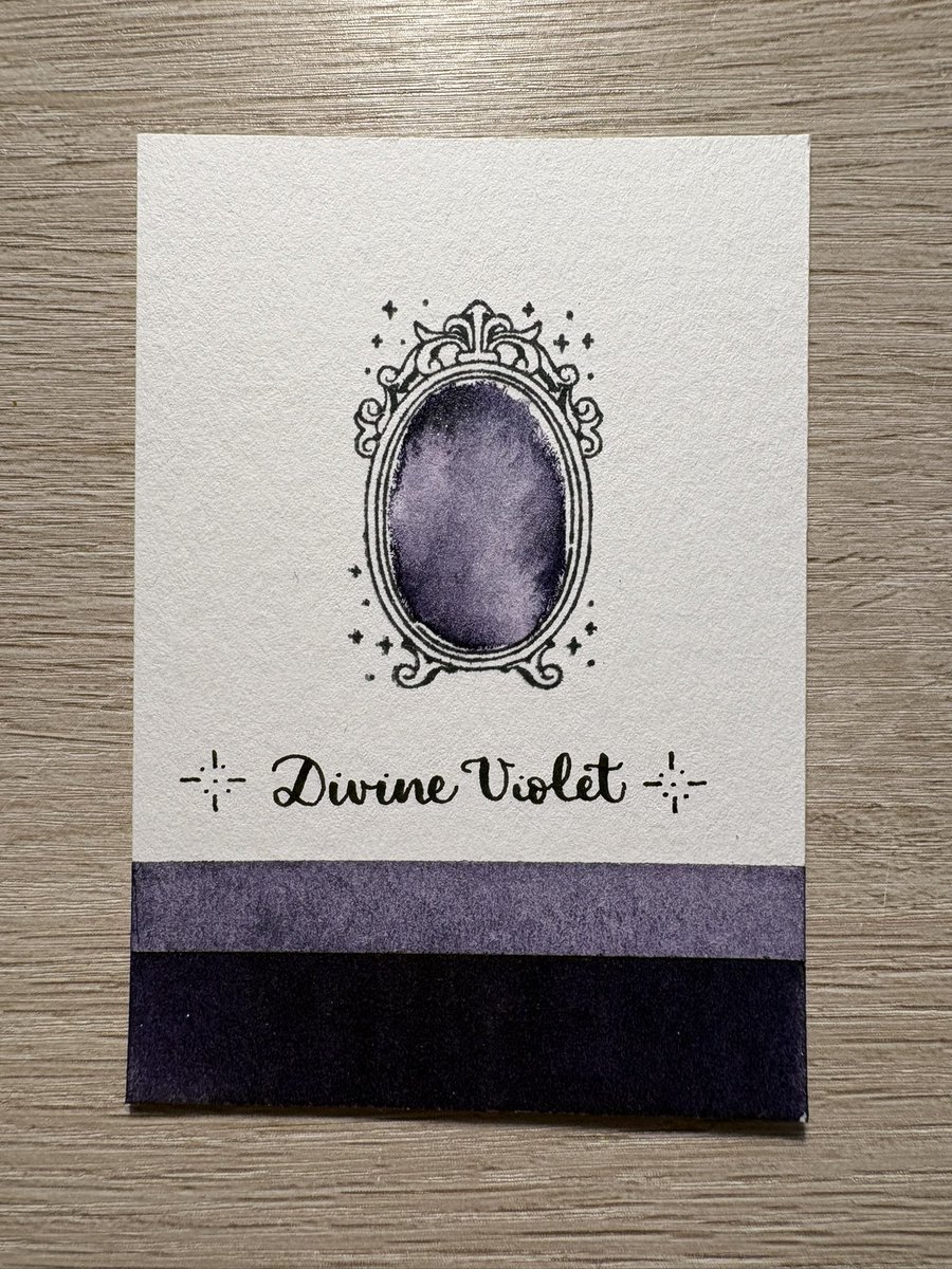 interenited's tweet photo. ✒️ Calligraphy ink swatch of color ‘Divine Violet’
🎨 Ink by @FWPStationery

#ferriswheelpress #calligraphy #ink #calligraphyink #swatch https://t.co/2tWjpI9WWu