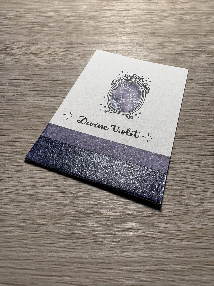 interenited's tweet photo. ✒️ Calligraphy ink swatch of color ‘Divine Violet’
🎨 Ink by @FWPStationery

#ferriswheelpress #calligraphy #ink #calligraphyink #swatch https://t.co/2tWjpI9WWu