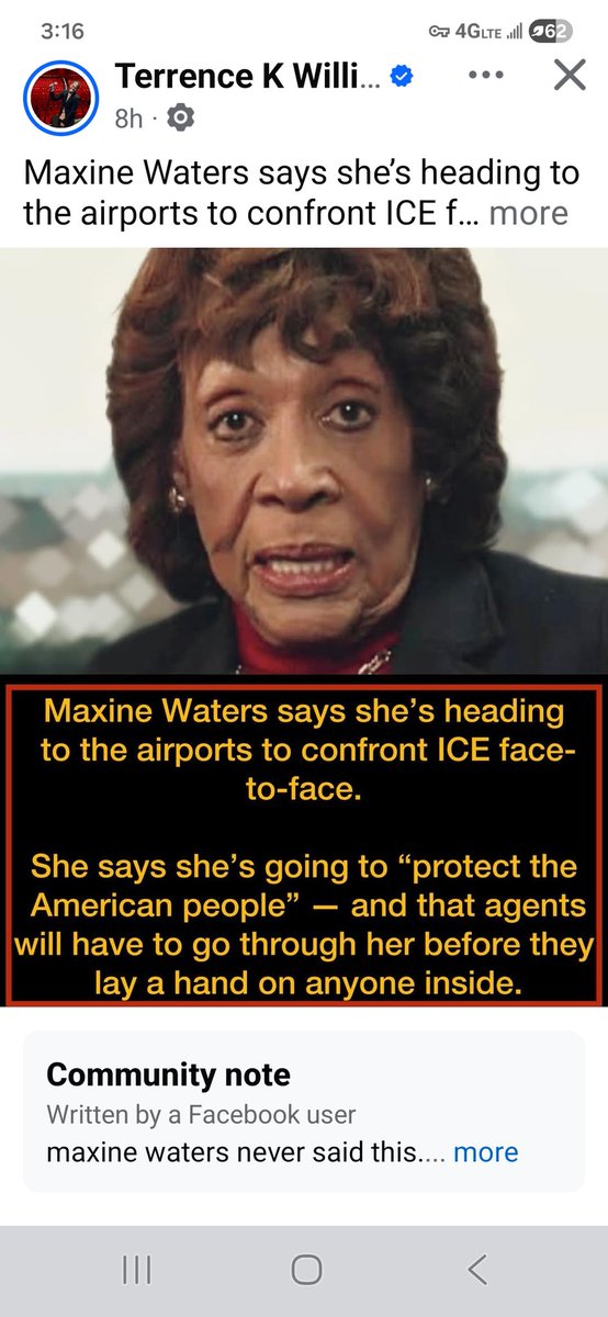MostlyPeacefu10's tweet photo. @RepMaxineWaters @realDonaldTrump Arrest this CUNT!
Per the democrats, NOBODY is above the law!
@RepMaxineWaters 
Fuck you. https://t.co/RtpCOwqmtg