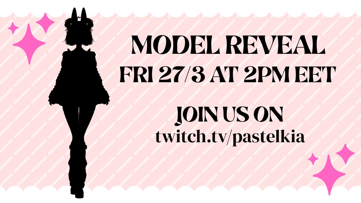 pastelkiia's tweet photo. ── ᵎᵎ ✦ A PINK VTUBER WAKES UP FROM WINTER SLUMBER !!! ✦ ᵎᵎ ──

You've been invited to my model reveal stream on Friday, 27th of March at 2PM EET / 12PM BST at https://t.co/dUeDDs2Mld

Hopefully I'll see you there ♡
#ENVtuber #VtuberDebut https://t.co/Hbzx1UvQ2A