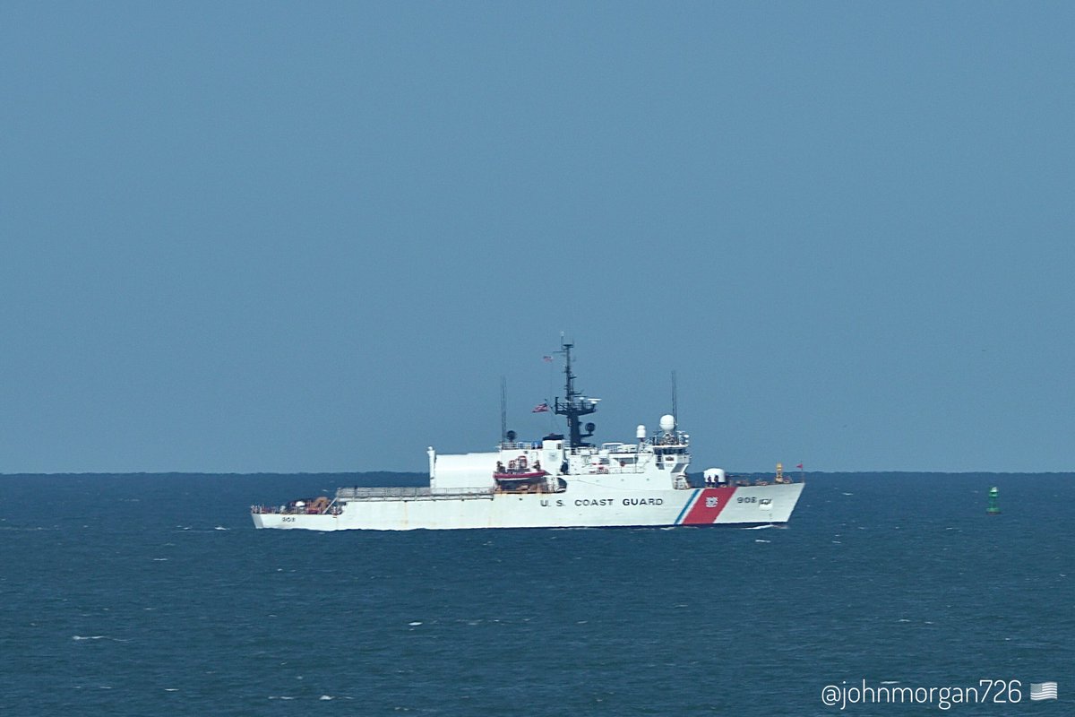 johnmorgan726's tweet image. USCGC TAHOMA (WMEC-908) 🇺🇸 #USCoastGuard Famous-class medium endurance cutter four miles off the coast of Virginia Beach. #ShipsInPics #WMEC908 #USCGCTahoma