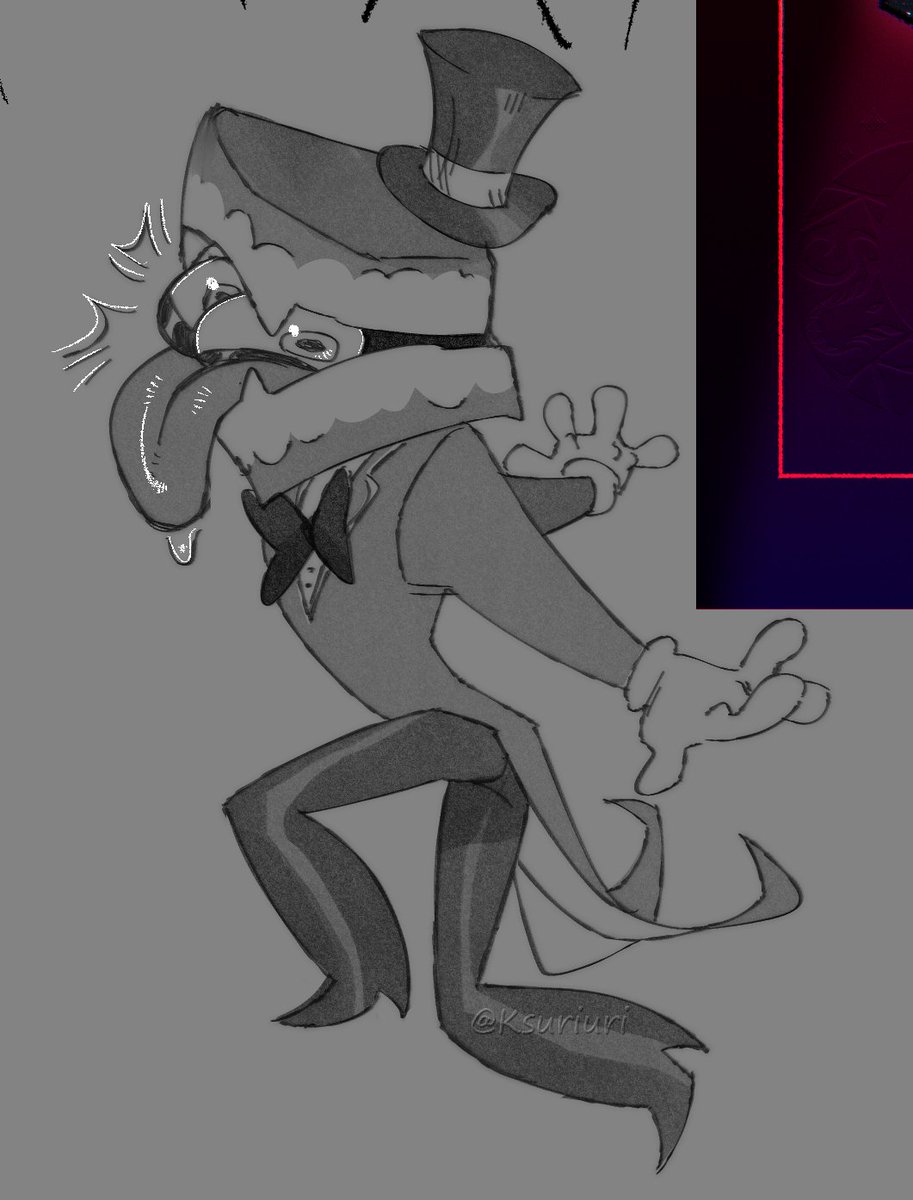 Ksuriuri's tweet photo. a buncha Caine doodles https://t.co/3l5LIMCzxi