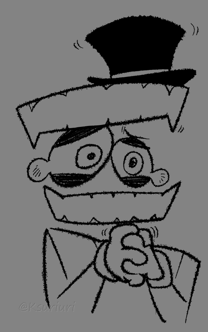 Ksuriuri's tweet photo. a buncha Caine doodles https://t.co/3l5LIMCzxi