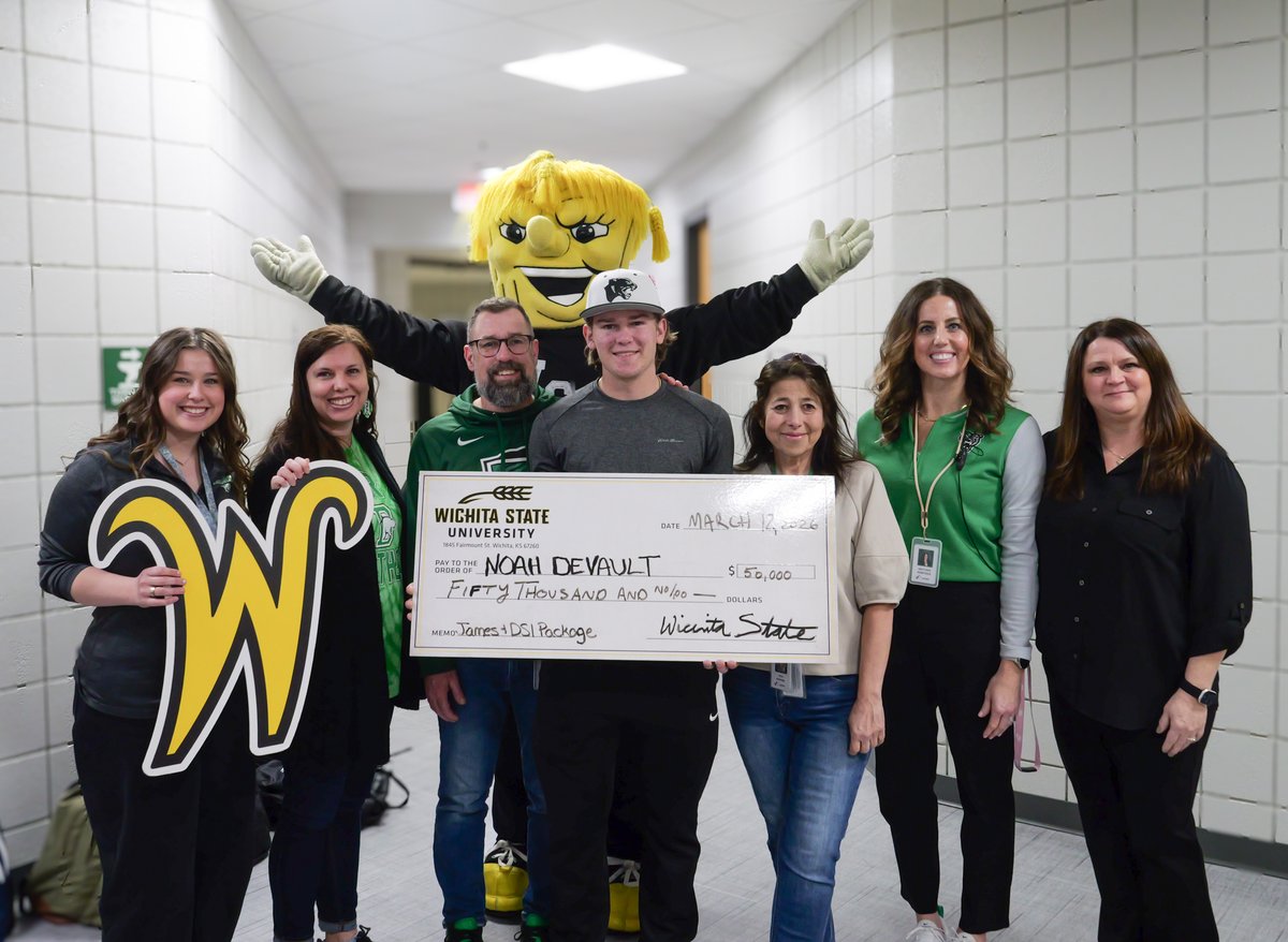 DHS_Panthers's tweet photo. In case you missed it…

Senior Noah DeVault has been awarded Wichita State University’s Mike and Mary James Scholarship. The award totals $50,000 in scholarships and will support his continued success in the communications field! We are #DerbyProud. https://t.co/aH17c9fyGA