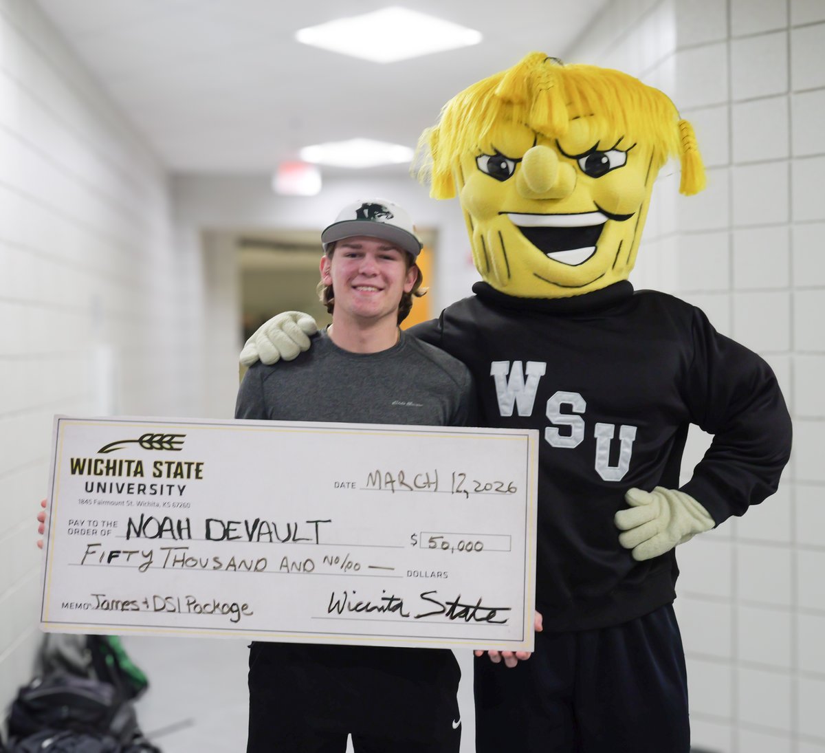 DHS_Panthers's tweet photo. In case you missed it…

Senior Noah DeVault has been awarded Wichita State University’s Mike and Mary James Scholarship. The award totals $50,000 in scholarships and will support his continued success in the communications field! We are #DerbyProud. https://t.co/aH17c9fyGA