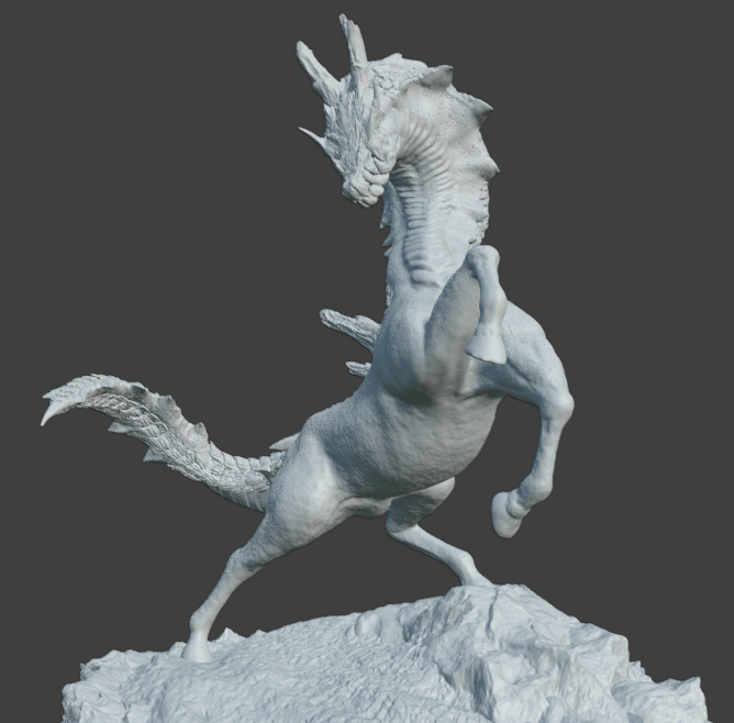 yattemi_1's tweet photo. #blender #3dart #MonsterHunter
初作品　ラギアクルス+馬 https://t.co/kY6XFo7rYg