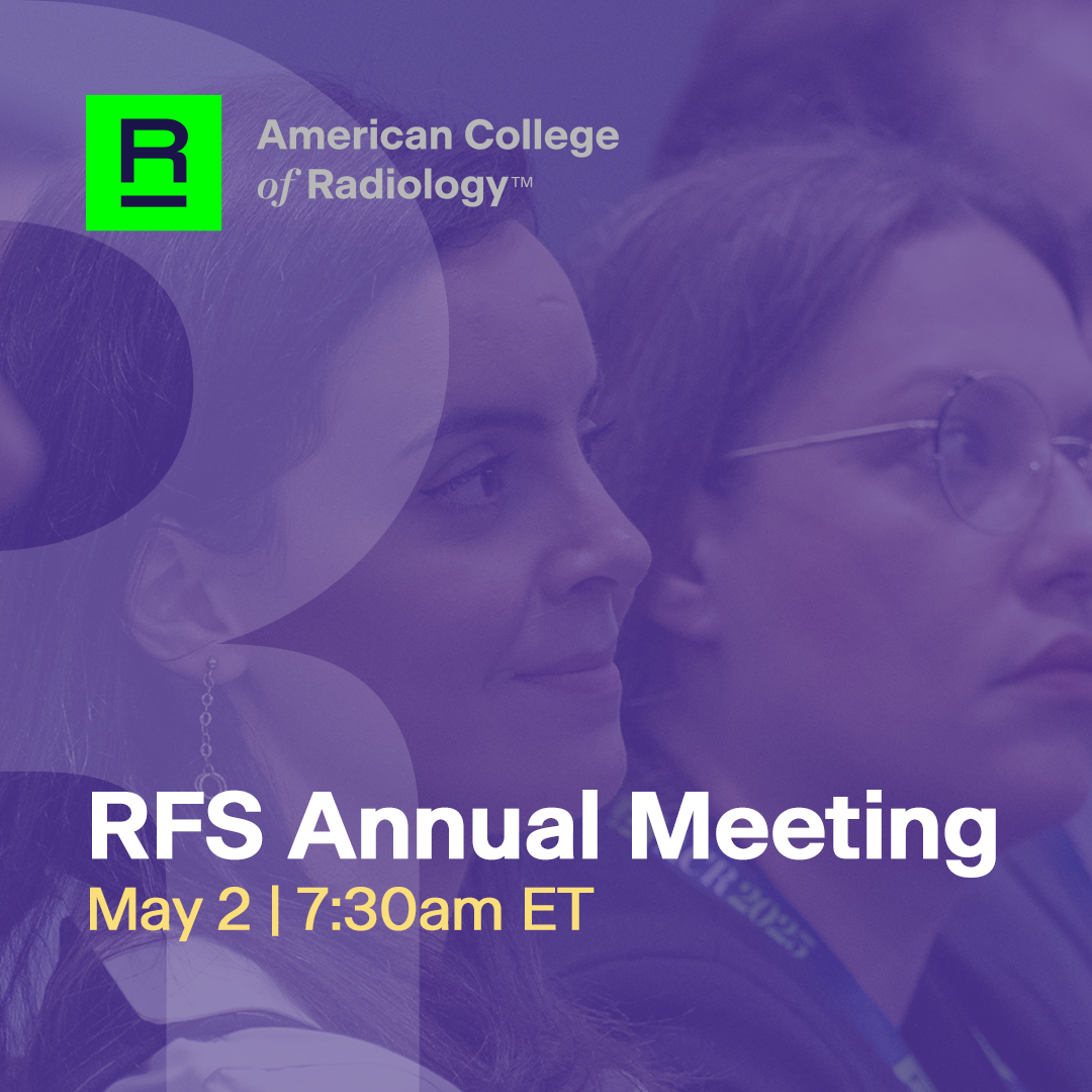 RadiologyACR's tweet photo. Our thanks to the tremendous #ACRRFS EC for organizing an exciting lineup of topics from advocacy to AI developments &amp; more. 👏 

Get registered ➡️ https://t.co/2vw0HhbZoW @chels2718 @ThomasReithMD @FatimaElahi21 @midani_sally @frahmanimd @drnikinour @SamarKhanMD @MaddiWulfeckMD https://t.co/Oz2SjoS8sB