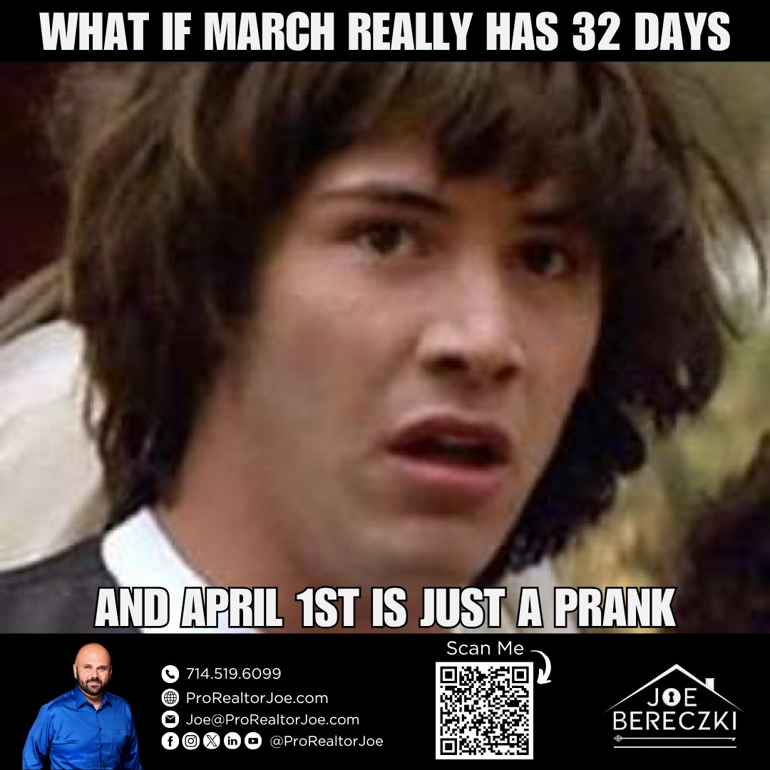 ProRealtorJoe's tweet image. 😆 Happy April Fool's Day!

ProRealtorJoe.com

#ProRealtorJoe #JoeBereczki #JoetheCaliRealtor #whittier #lamirada #yorbalinda #lahabra #brea #fullerton #placentia #anaheim #anaheimhills #buenapark #la #oc #orangecounty #orange #losangeles #losangelescounty #socalrealestate