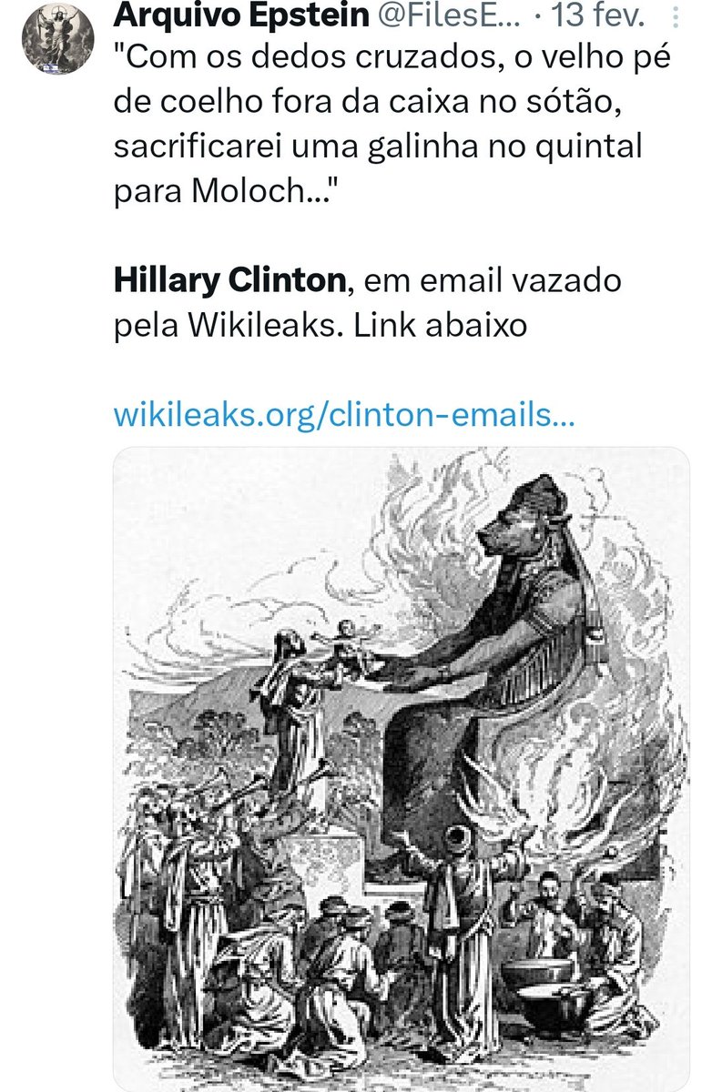 Arquivo Epstein tweet media