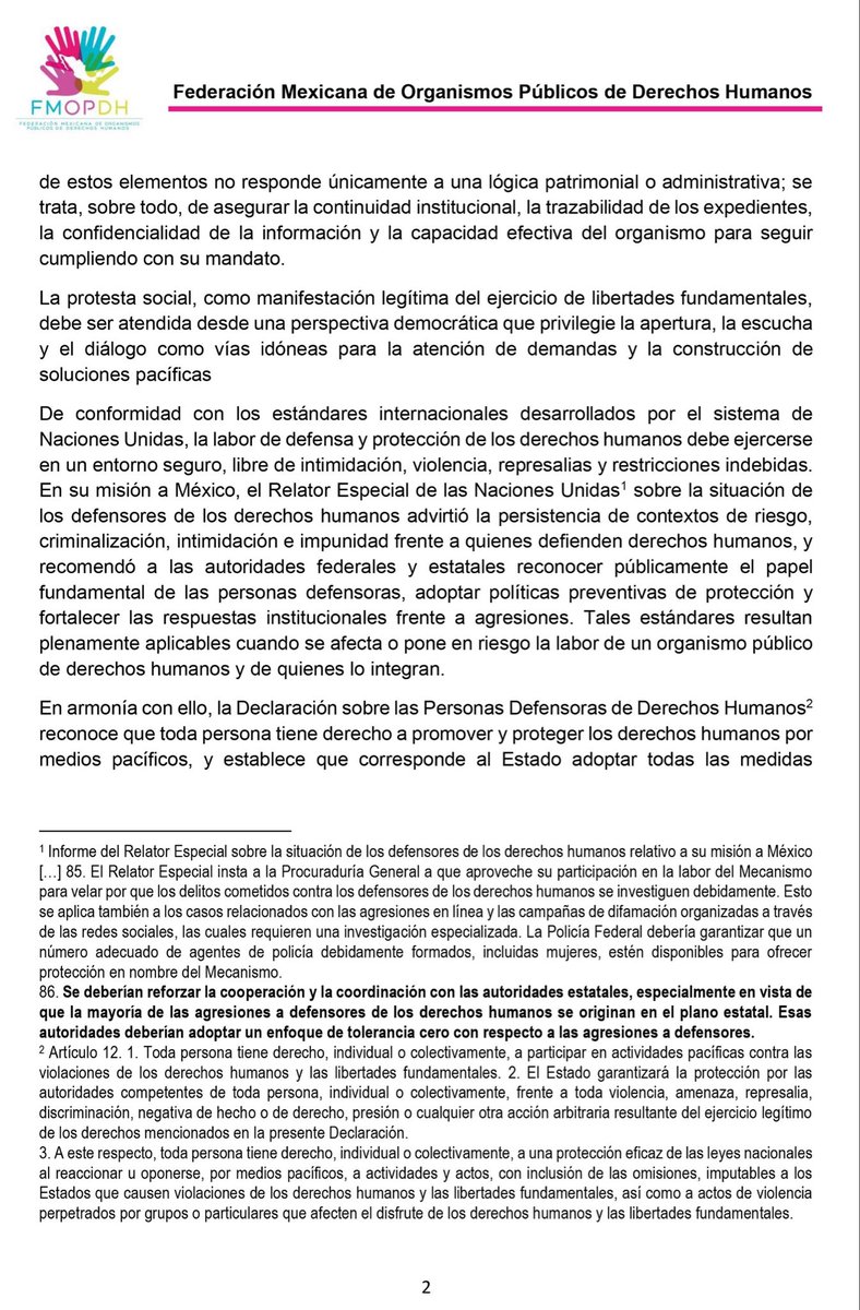 Ombudsperson México tweet media