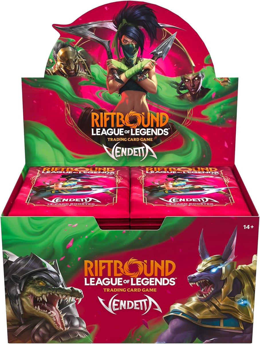 Riftbound: League of Legends TCG Vendetta - Booster Display $119.99 (MSRP) Pre-Order live via Amazon! --> https://t.co/fpBn8MBZgU #riftbound #ad Riftbound: League of Legends TCG Vendetta - Booster Display $119.99 (MSRP) Pre-Order live via Amazon! --> https://t.co/fpBn8MBZgU #riftbound #ad