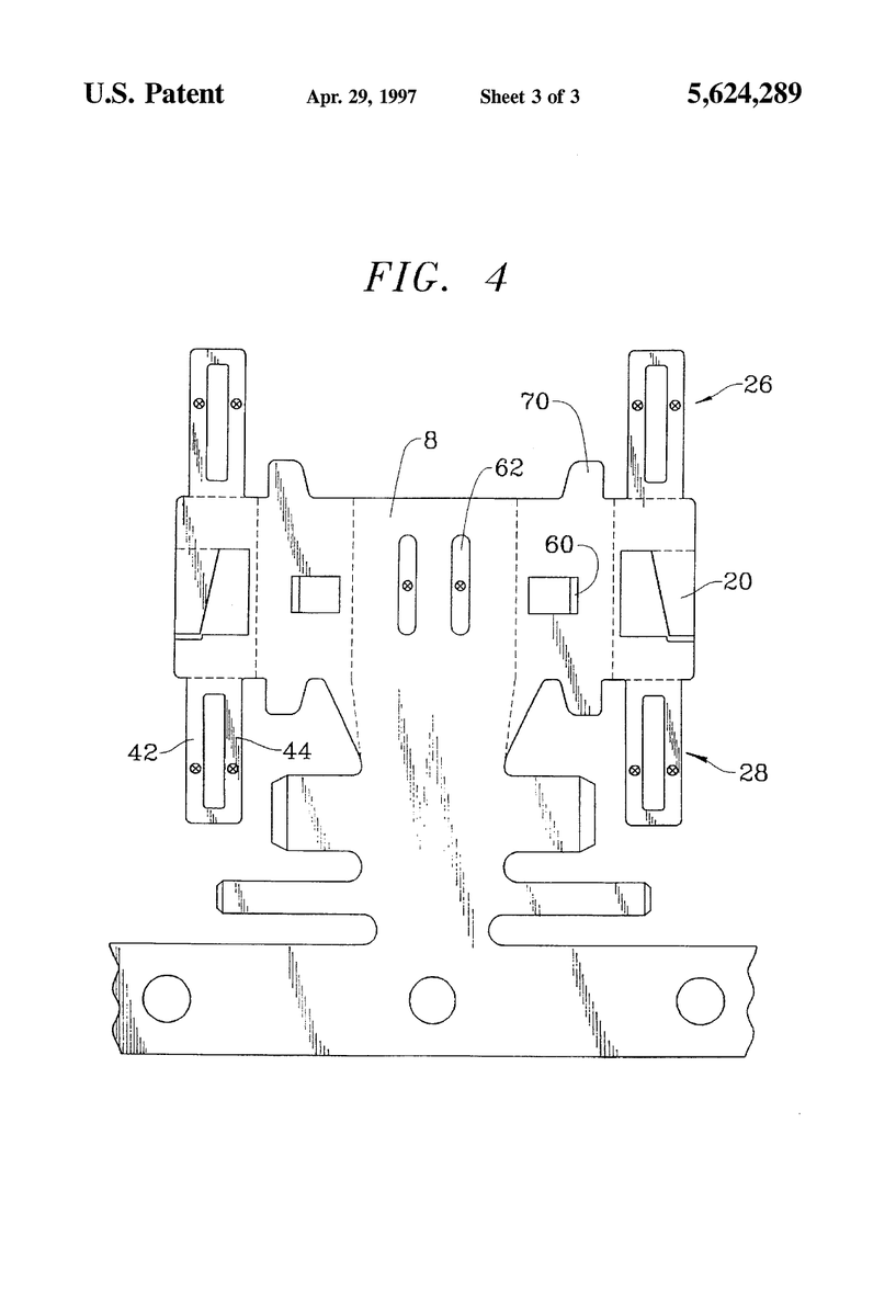 PatentArtBot's tweet photo. High current receptacle terminal
Owned By: Whitaker LLC
Patent Number: US5624289
https://t.co/z8rKuoSN6y https://t.co/L1uoQkamzY