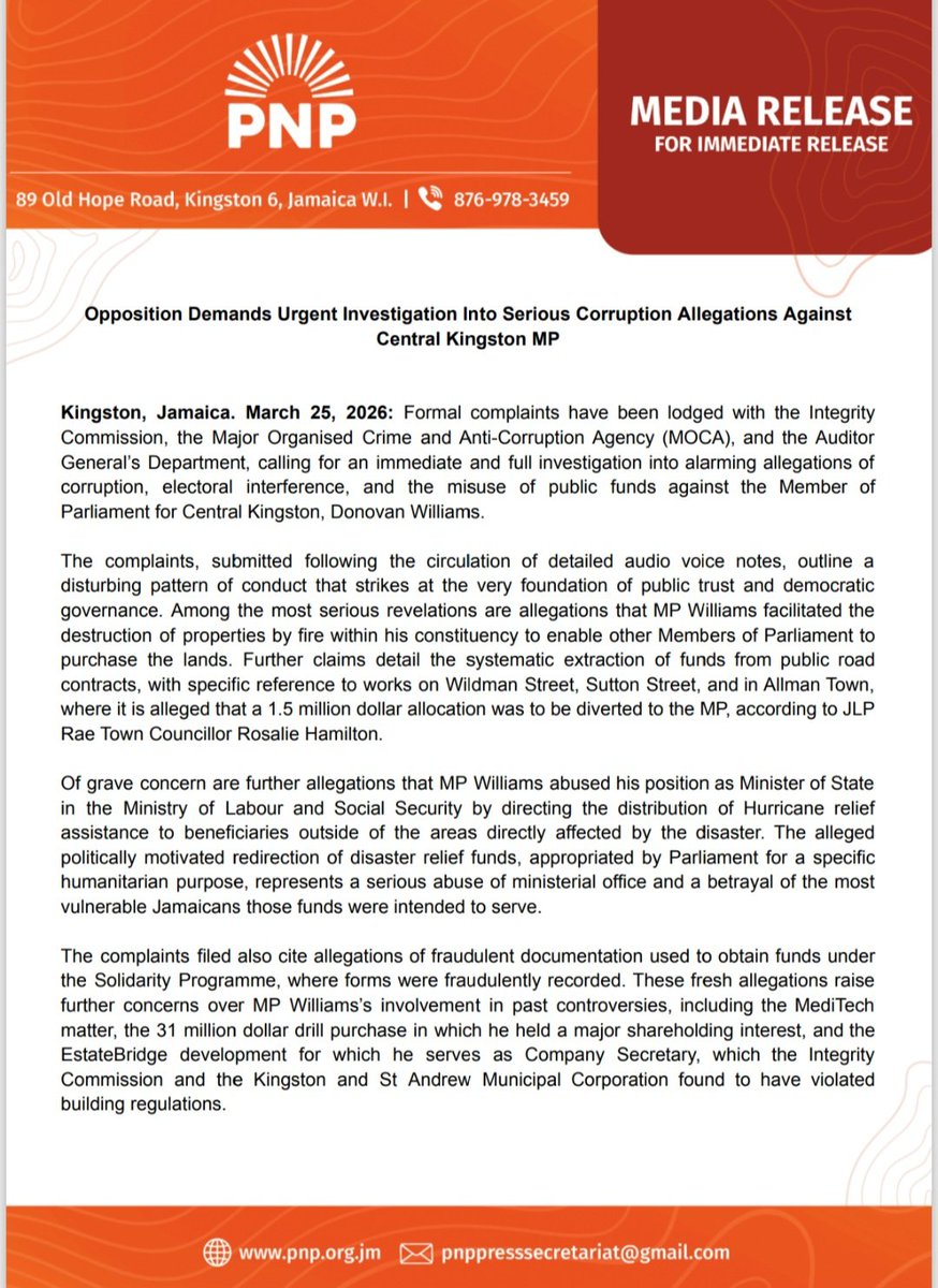 PNP Jamaica tweet media